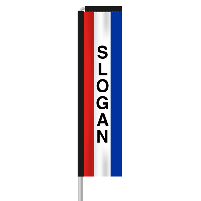9' Tricolor Message WindChaser Flag - Kit