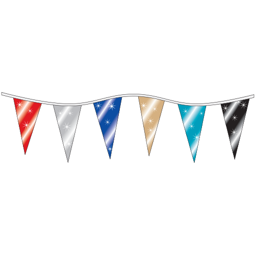 18in x 6in Metallic Pennant Strings
